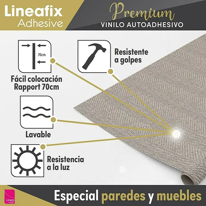 Lámina decorativa autoadhesiva vinílico Premium - 90 x 280 cm, Cima oscuro, Gris - Película adhesiva Lineafix de primera calidad. Película de vinilo autoadhesiva, fácil de aplicar, lavable, resistente a los golpes y resistente a la luz para paredes y muebles.