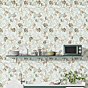Papel pintado de vinilo autoadhesivo Hojas (Verde, L x An: 280 x 65 cm) | BAUHAUS