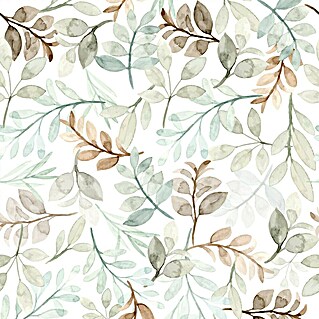 Papel pintado de vinilo autoadhesivo Hojas (Verde, L x An: 280 x 65 cm)