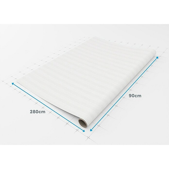 Rollo adhesivo vinílico Premium (280 x 90 cm, Calma, Blanco, Autoadhesivo) | BAUHAUS