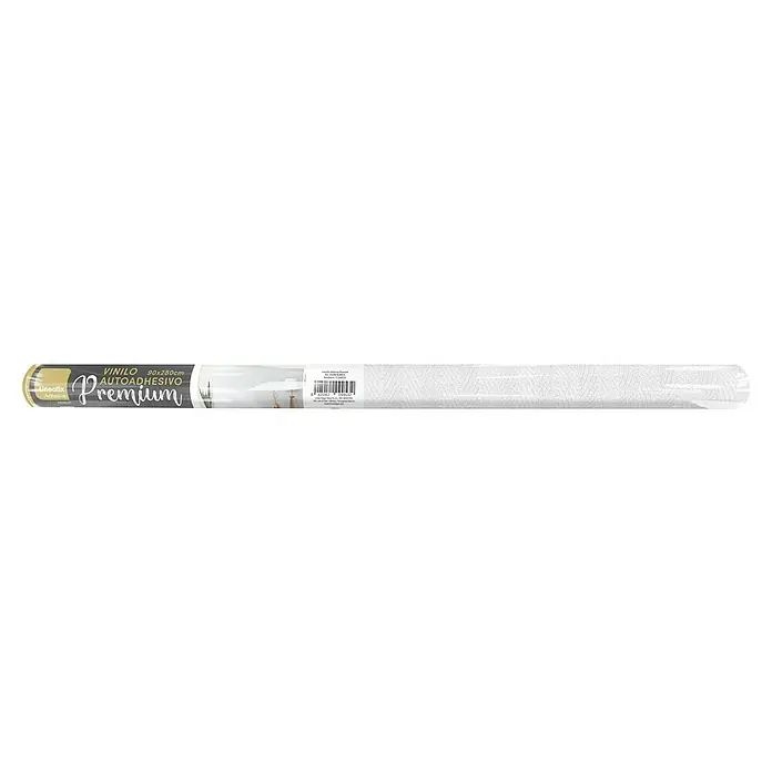 Lámina decorativa autoadhesiva vinílico Premium - 90 x 280 cm, Calma, Blanco - Film de vinilo autoadhesivo Premium de 90x280cm en blanco con un estampado delicado, ideal para proyectos creativos de bricolaje y diseño decorativo.