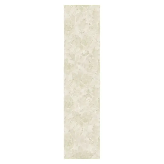 Papel pintado de vinilo autoadhesivo Demeter - Beige, L x An: 280 x 65 cm - Tejido beige con delicados motivos de hojas. Ideal para decoraciones sutiles y proyectos textiles que buscan un toque natural.