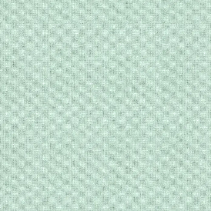 Papel pintado de vinilo autoadhesivo Prato - Turquesa, L x An: 280 x 65 cm - Primer plano de un tejido verde claro con una fina textura tejida. El textil es ideal para ropa o proyectos textiles para el hogar.