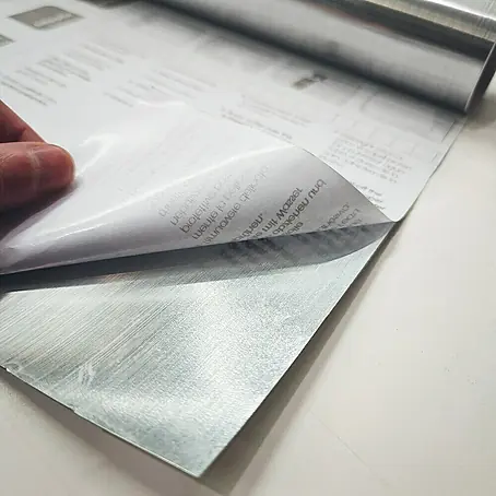 Lámina para ventana de vinilo Aluminium