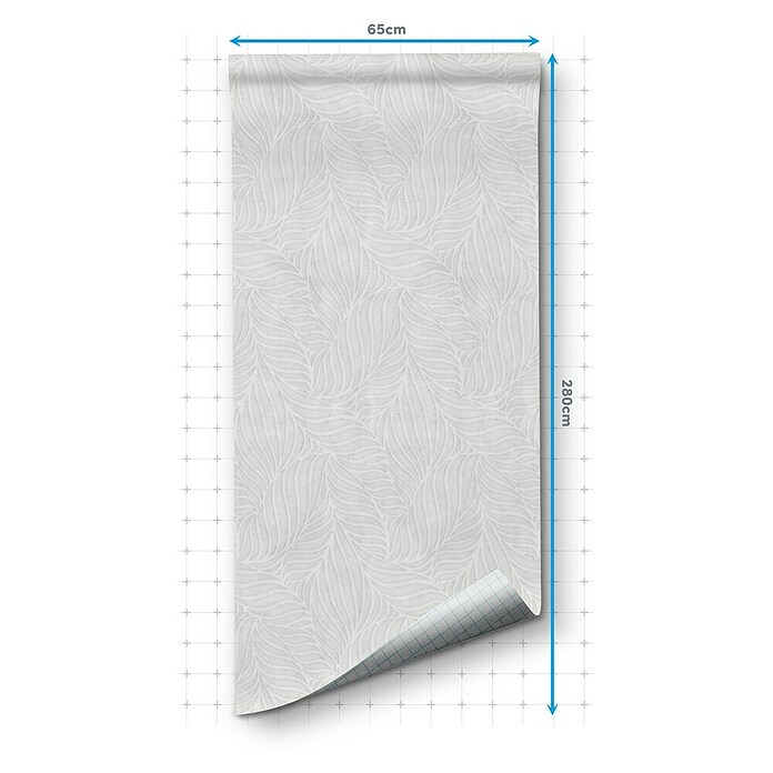 Papel pintado de vinilo autoadhesivo Ojaldre (Gris, L x An: 280 x 65 cm) | BAUHAUS