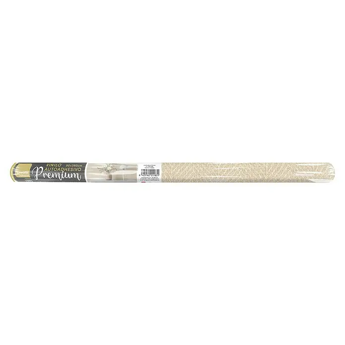 Lámina decorativa autoadhesiva vinílico Premium - 90 x 280 cm, Cima clara, Beige - Lámina autoadhesiva Lineafix Premium en diseño de espiga, ideal para decorar y renovar muebles y superficies.