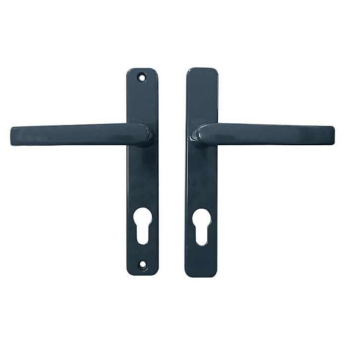 Garnitura kljuke za vrata  (Kovina, L oblika, Standardna razdalja: 92 mm) | 4778 - Haustürbeschläge | GBDI - Haustüren | GBD - Bauelemente | GB - Bauelemente | G - Holz/Bauelem | BAUHAUS