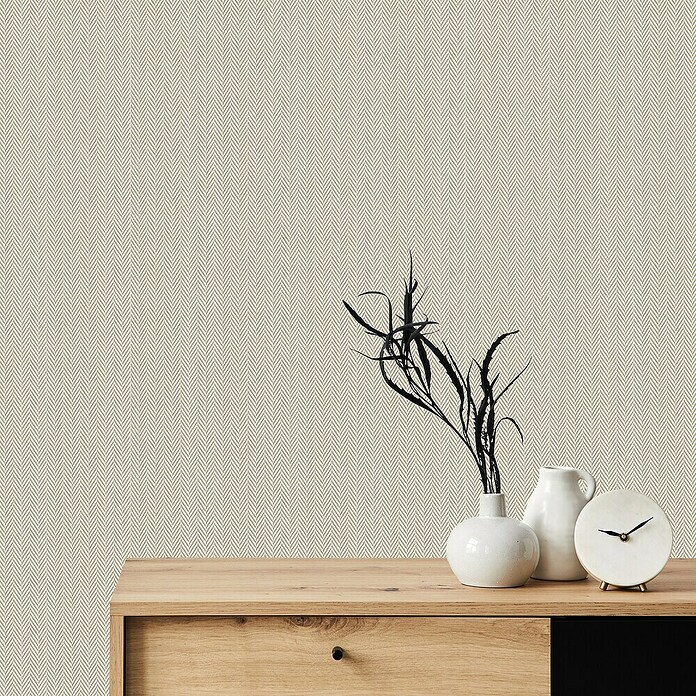 Rollo adhesivo vinílico Premium (280 x 90 cm, Espiga, Beige, Autoadhesivo) | BAUHAUS