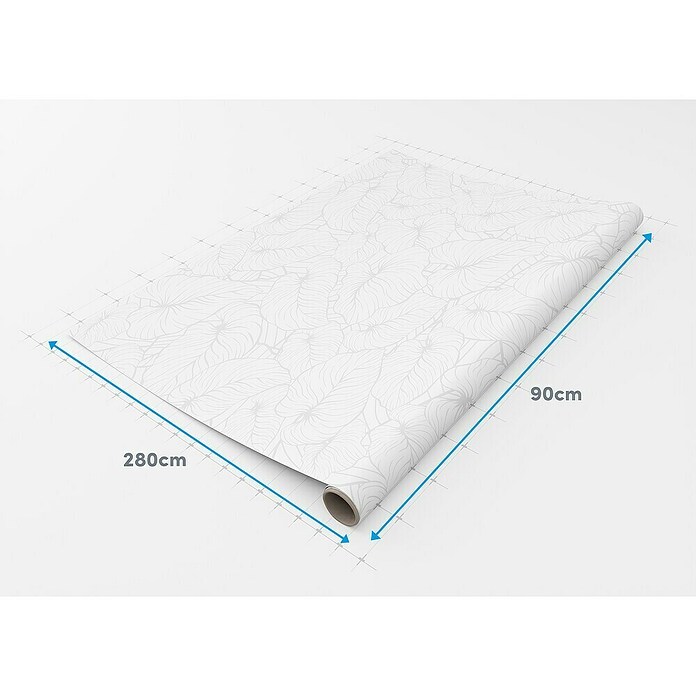 Rollo adhesivo vinílico Premium (280 x 90 cm, India, Blanco, Autoadhesivo) | BAUHAUS