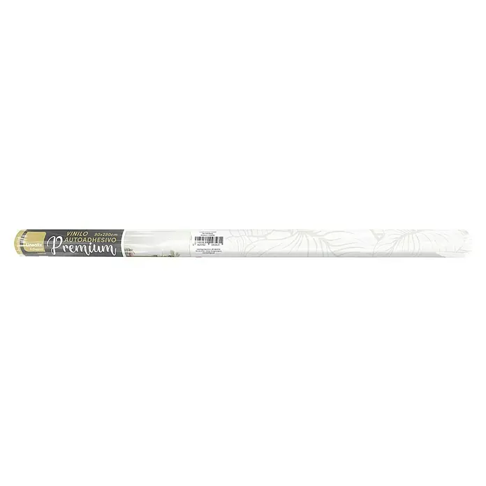Lámina decorativa autoadhesiva vinílico Premium - 90 x 280 cm, India, Blanco - Film autoadhesivo premium de 90x280cm con diseño floral elegante. Ideal para muebles y paredes, aplicación fácil y aspecto de alta calidad.
