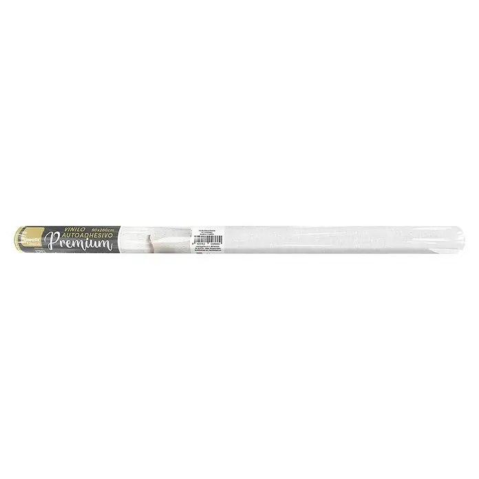 Lámina decorativa autoadhesiva vinílico Premium - 90 x 280 cm, Lien, Blanco - Rollo de film de vinilo autoadhesivo Lineafix Premium, de 90x280 cm, ideal para proyectos creativos de bricolaje y decoración.
