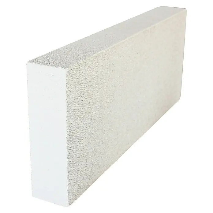 Porenbetonstein PPPL - 60 x 7,5 x 24,9 cm, Rohdichte: 0,5 kg/dm³ - Nahaufnahme eines Porenbetonsteins, der eine robuste und dennoch leichte Bauoption für moderne Bauprojekte darstellt.