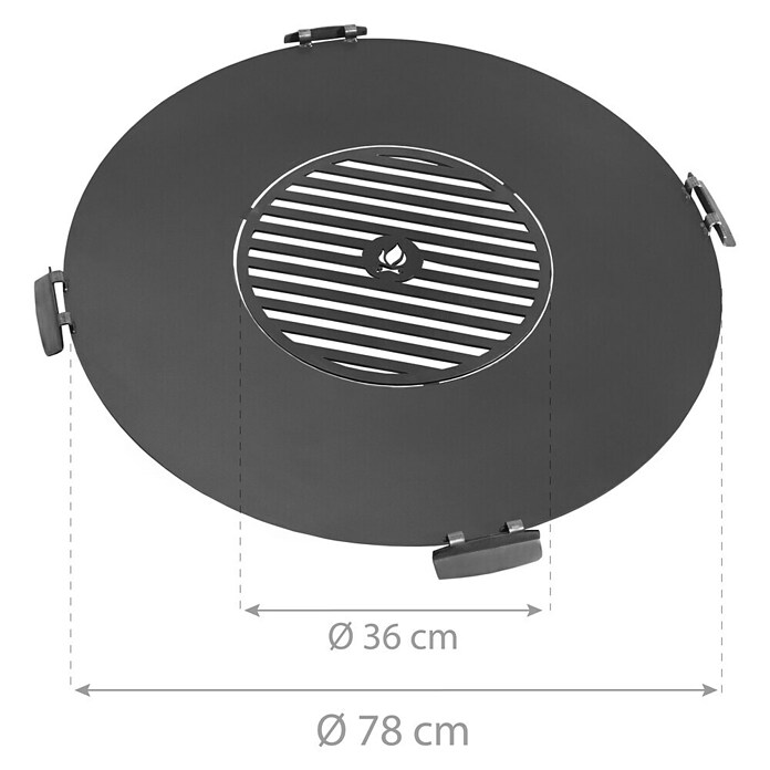 CookKing Grillplatte (Durchmesser: 78 cm, Stahl) | BAUHAUS