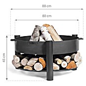 CookKing Feuerschale Montana (Ø x H: 88 x 45 cm, Stahl) | BAUHAUS