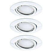 Paulmann Led-inbouwspotset (Ø x h: 90 x 6,5 mm, Neutraal wit, Wit) | BAUHAUS