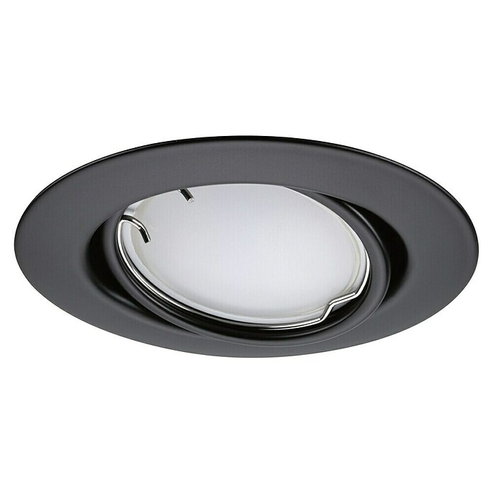 Paulmann Led-inbouwspotset (Ø x h: 90 x 6,5 mm, RGBW, Zwart) | BAUHAUS