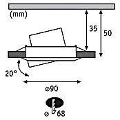 Paulmann Led-inbouwspotset (Ø x h: 90 x 6,5 mm, RGBW, Zwart) | BAUHAUS