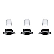 Paulmann Led-inbouwspotset (Ø x h: 90 x 6,5 mm, RGBW, Zwart) | BAUHAUS