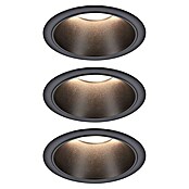 Paulmann Led-inbouwspotset (Ø x h: 88 x 42 mm, Zwart, Warm wit) | BAUHAUS