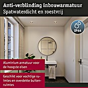 Paulmann Led-inbouwspotset (Ø x h: 88 x 42 mm, Zwart, Warm wit) | BAUHAUS
