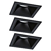 Paulmann Led-inbouwspotset (Zwart, 3 st., Warm wit) | BAUHAUS
