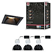 Paulmann Led-inbouwspotset (Zwart, 3 st., Warm wit) | BAUHAUS