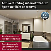 Paulmann Led-inbouwspotset (Zwart, 3 st., Warm wit) | BAUHAUS