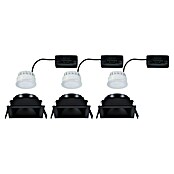 Paulmann Led-inbouwspotset (Zwart, 3 st., Warm wit) | BAUHAUS