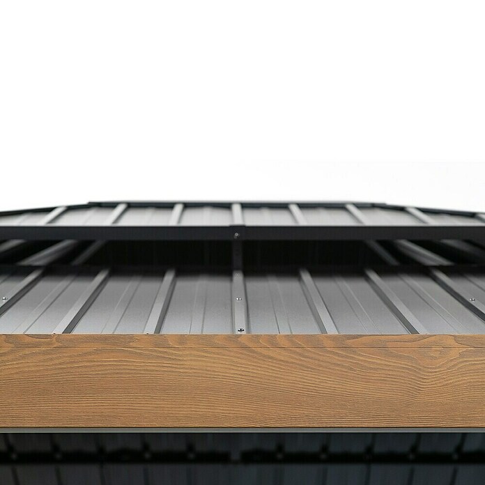 Sojag Pavillon Fontanta 1012 (Holzoptik, Aluminium, B x T: 364,3 x 298 cm) | BAUHAUS