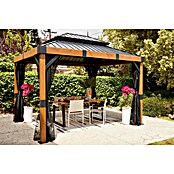 Sojag Pavillon Fontanta 1012 (Holzoptik, Aluminium, B x T: 364,3 x 298 cm) | BAUHAUS