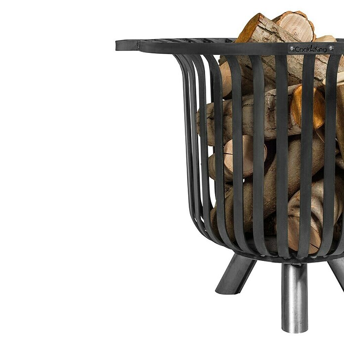 CookKing Feuerkorb Verona (L x B x H: 60 x 60 x 52 cm, Schwarz) | BAUHAUS