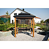Sojag Grillpavillon BBQ Maui (249 x 158 cm, Holzoptik, Aluminium) | BAUHAUS