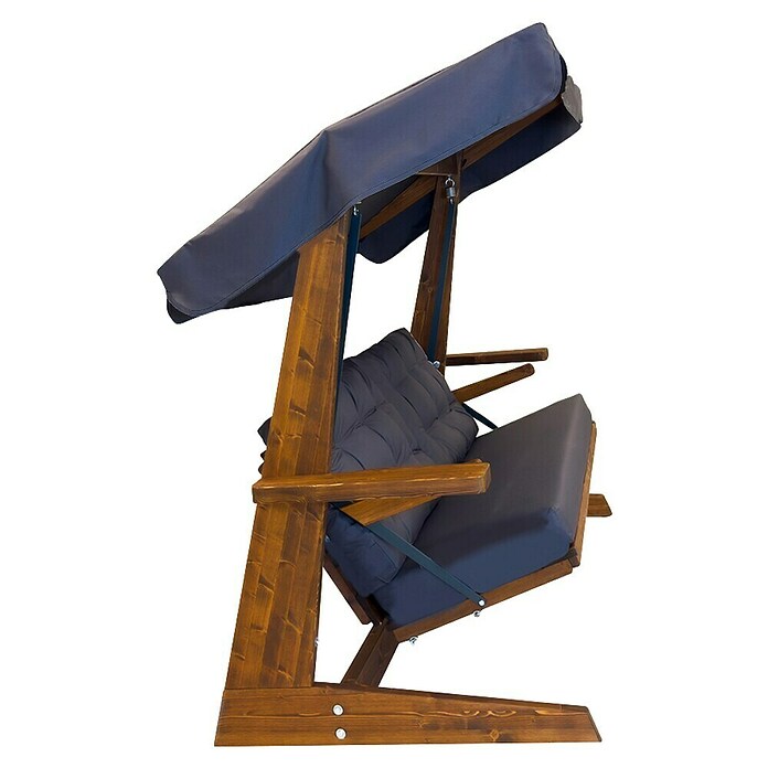 Hollywoodschaukel Viva 2400 (B x T x H: 237 x 115 x 175 cm, Anthrazit/Braun) | BAUHAUS