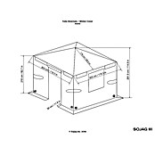 Sojag Winterschutz für Pavillon (Grau, Passend für Sojag 1010 Pavillon Modelle) | BAUHAUS