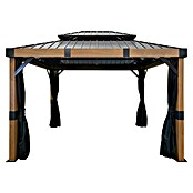 Sojag Pavillon Fontanta 1012 (Holzoptik, Aluminium, B x T: 364,3 x 298 cm) | BAUHAUS