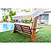 Hollywoodschaukel Viva 2400 (B x T x H: 237 x 115 x 175 cm, Beige/Braun) | BAUHAUS