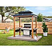 Sojag Grillpavillon BBQ Maui (249 x 158 cm, Holzoptik, Aluminium) | BAUHAUS