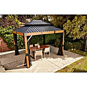 Sojag Pavillon Fontanta 1012 (Holzoptik, Aluminium, B x T: 364,3 x 298 cm) | BAUHAUS