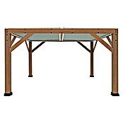 Westmann Pavillon Karl inklusive Lamellendach (B x T: 335 x 396 cm, Braun, Holz) | BAUHAUS