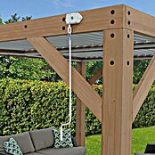 Westmann Pavillon Karl inklusive Lamellendach (B x T: 335 x 396 cm, Braun, Holz) | BAUHAUS