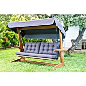 Hollywoodschaukel Viva 2400 (B x T x H: 237 x 115 x 175 cm, Anthrazit/Braun) | BAUHAUS
