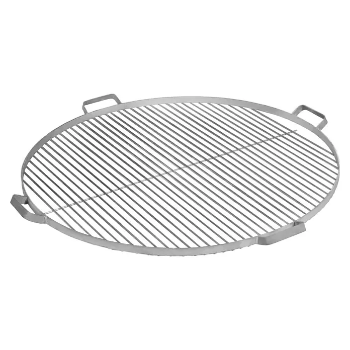 CookKing Grillrost - Durchmesser: 80 cm, Edelstahl, Griffe - Rundes Grillrost aus Metall mit Griffen.