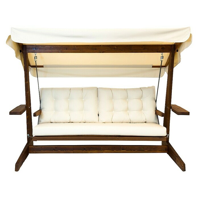 Hollywoodschaukel Viva 2400 (B x T x H: 237 x 115 x 175 cm, Beige/Braun) | BAUHAUS