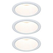 Paulmann Led-inbouwspotset (Ø x h: 88 x 11 mm, Wit, Warm wit) | BAUHAUS