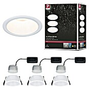Paulmann Led-inbouwspotset (Ø x h: 88 x 11 mm, Wit, Warm wit) | BAUHAUS