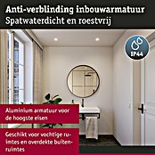 Paulmann Led-inbouwspotset (Ø x h: 88 x 11 mm, Wit, Warm wit) | BAUHAUS