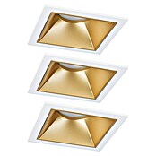 Paulmann Led-inbouwspotset (Wit / Goud, 3 st., Warm wit) | BAUHAUS