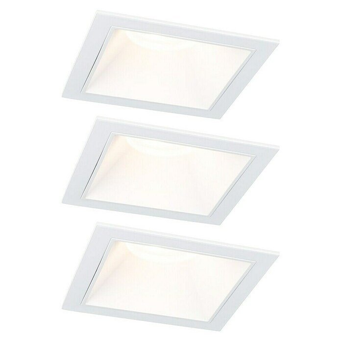 Paulmann Led-inbouwspotset (Wit, 3 st., Warm wit) | BAUHAUS