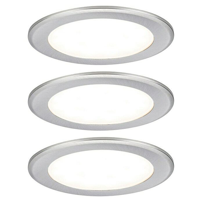 Paulmann Led-onderbouwverlichtingset (Warm wit, 3 st., RVS) | BAUHAUS