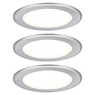 Paulmann Led-onderbouwverlichtingset (Warm wit, 3 st., RVS)